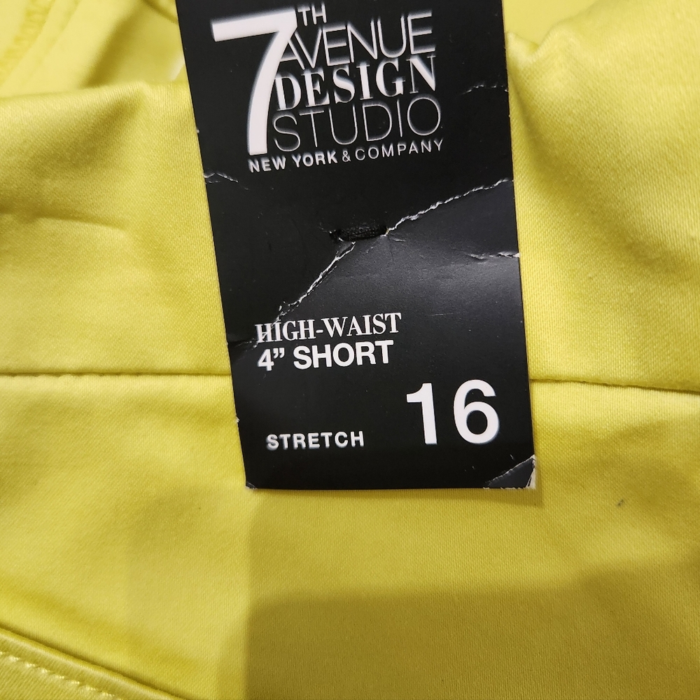 Yellow Women's Shorts - Picture 3 of 4